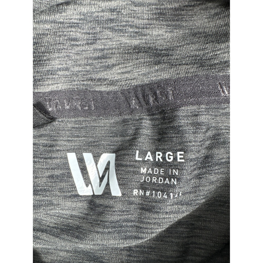 VRST Performance Hoodie Gray Space Dye Lightweight Athletic Shirt Mens L - Picture 4 of 9